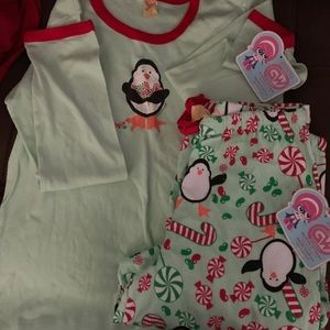 Girl-Wonder by Under Girl Penguin Holiday Pajamas